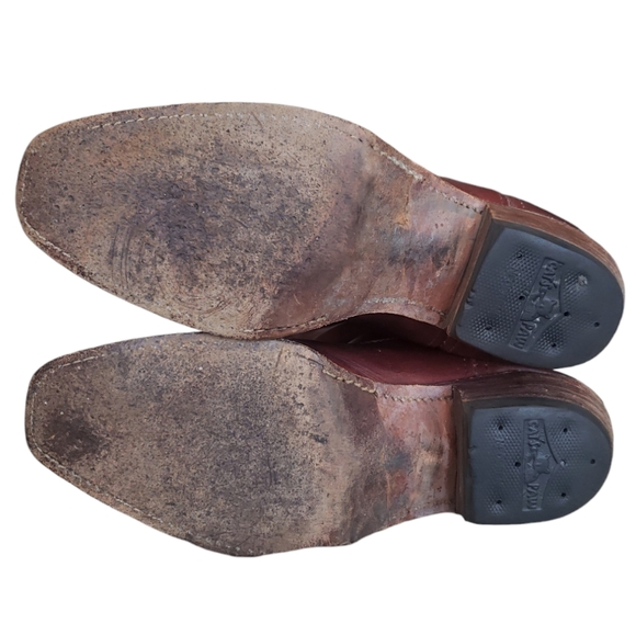 Cat's Paw Double H Quality Boots Men's Brown Leather Size 9D. - Picture 6 of 14